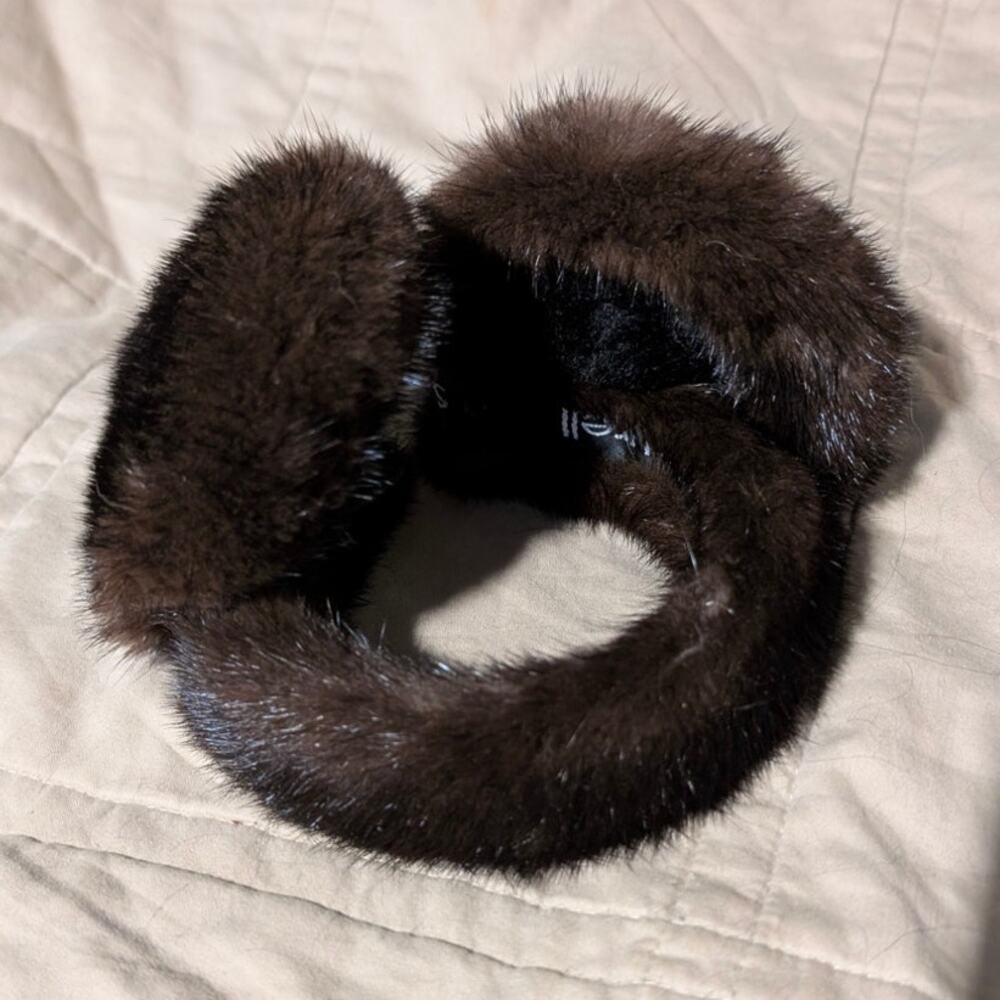 Mink Fur Earmuffs - Picture 2 of 6